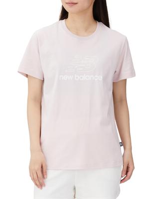 Short Sleeve Sport Core Flying NB Short Sleeve SOI [New Balance] Women's T-Shirt T-Shirt (WT41816) (Stone Pink)