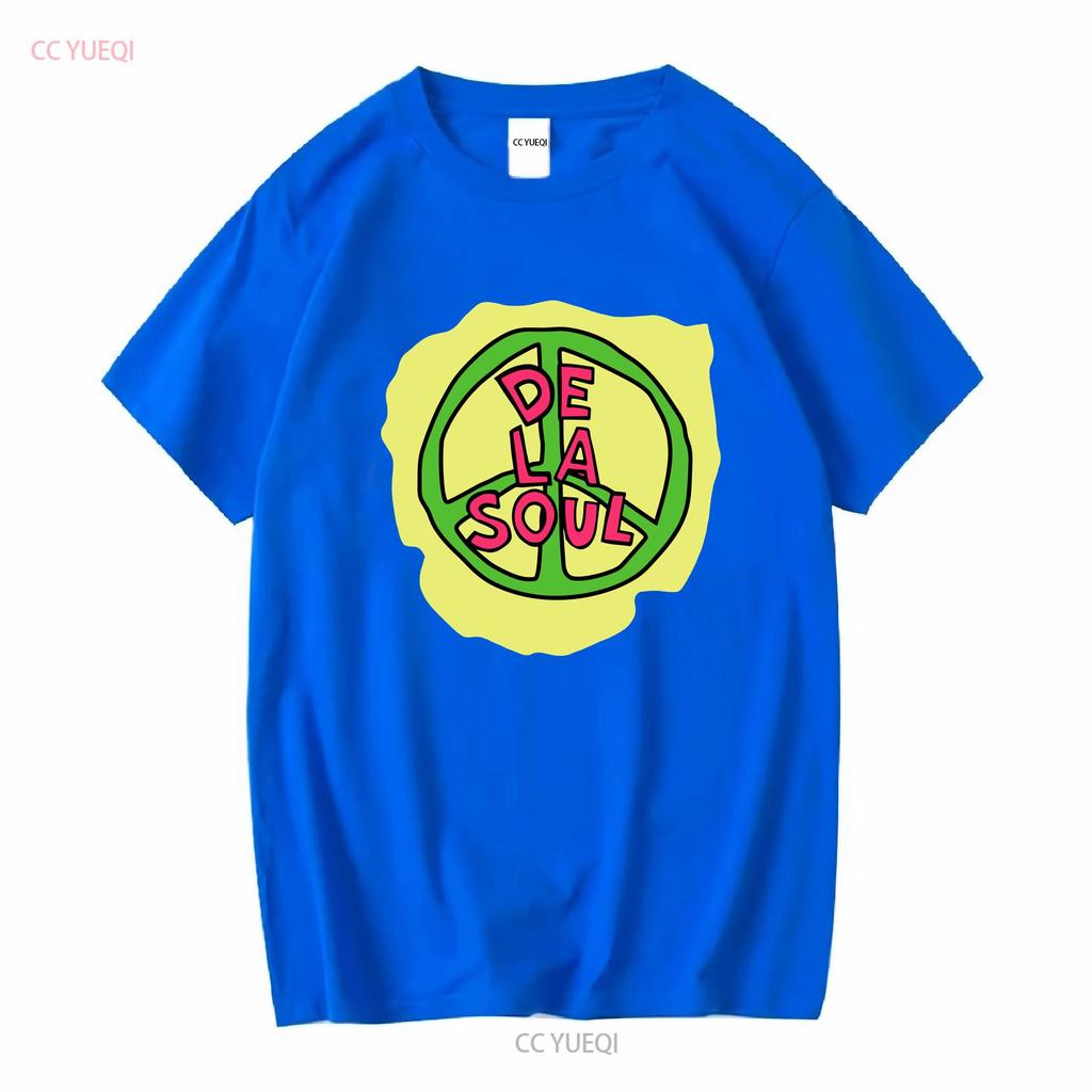 Rare Vintage De La Soul T Shirt Peace Rap White All Size Long Or Short Sleeves Vintage Washed Stylish Casual Graphic