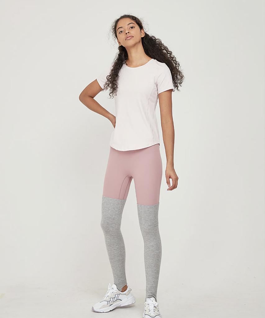 LOVEYOURBODY [1+1] Nylon Basic Short Sleeve T-Shirt Set