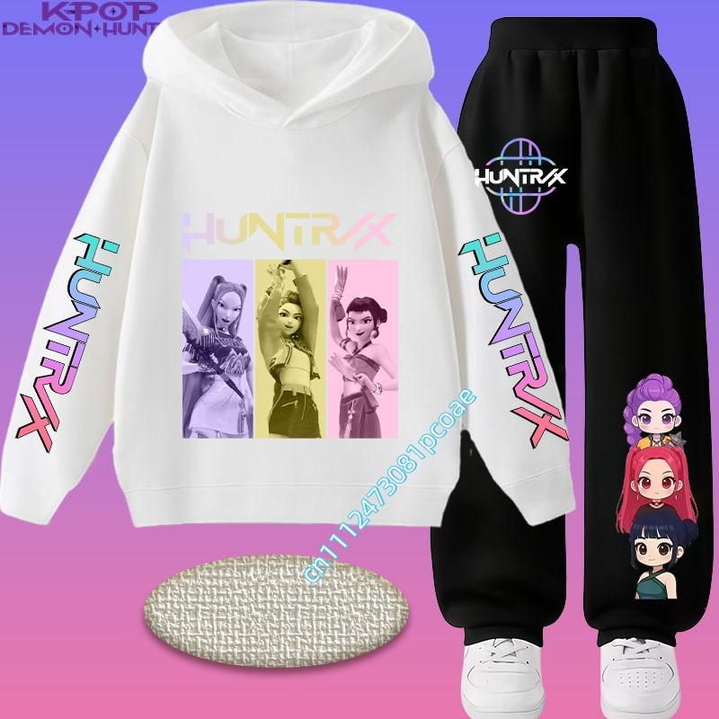 Movie Korean Style Sets Children Hoodies Pullover Sweatshirt Trucksuit Cartoon Girls Boy Kids Clothes