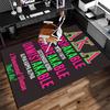 1pc AKA Logo Print Area Rug - Soft, Washable Non-Slip Indoor Mat for Office Chairs, Living Room, Home Office Decorative Rug