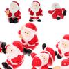 POPETPOP Christmas Santa Claus Figurines, Ornaments, Miniatures, 12 Pieces (Mixed Styles Shipped)