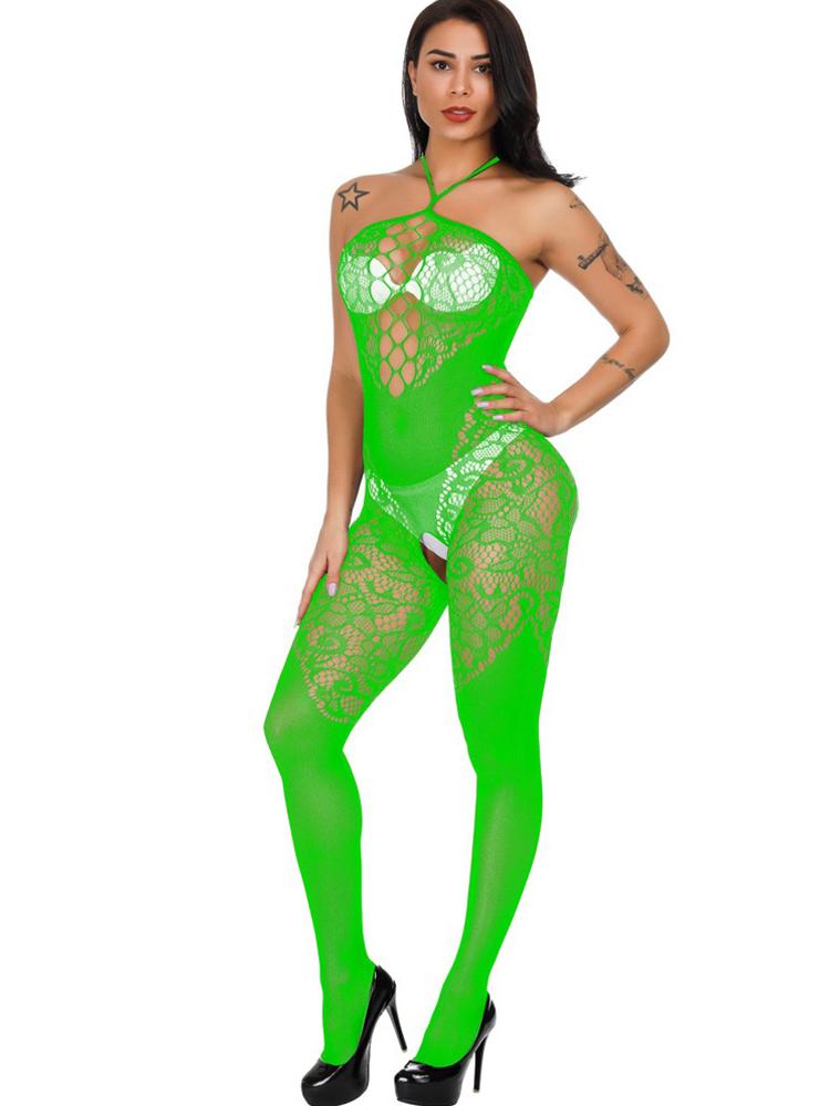 Elastic Hot Sexy Lingerie Women Body Erotic Bodystockings Underwear Crotchless Sleeveless Pantyhose Mesh Clothes Plus Nightclubs