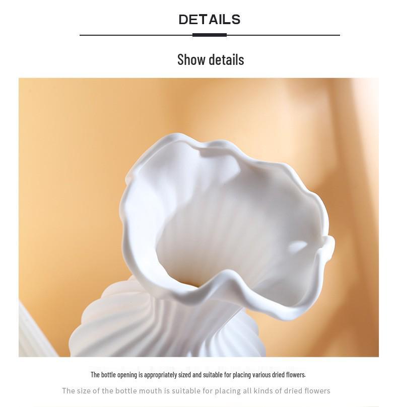 Elegant Ceramic Vase Ornament for Living Room or Dining Table - Light Luxury Home Decoration
