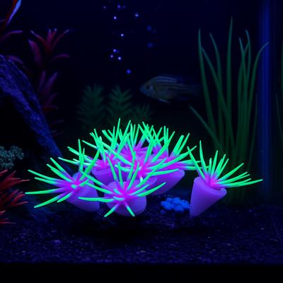 Silikon Simulations-Anemonen Weiche Ungiftige Künstliche Korallen Bunte Dekorative Fischbecken Landschaftsgestaltung Fischbecken