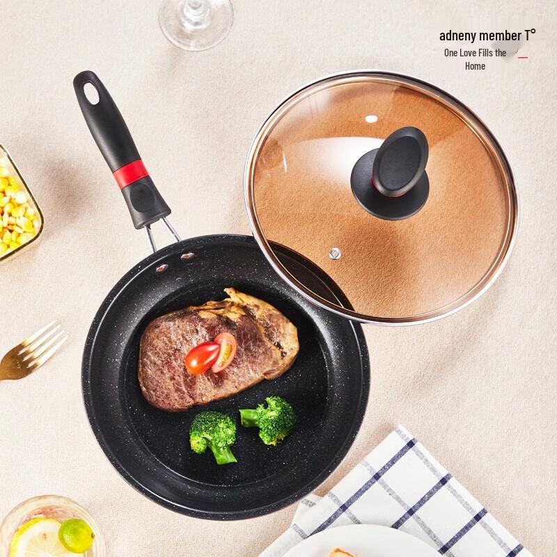 OdinHome AO-83 24cm Stainless Steel Frying Pan with Lid
