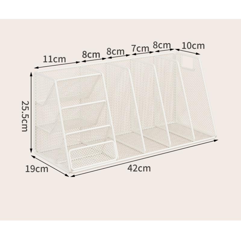 Large Capacity Desktop Bookshelf Office Desk Storage Organizer For Office Stationery