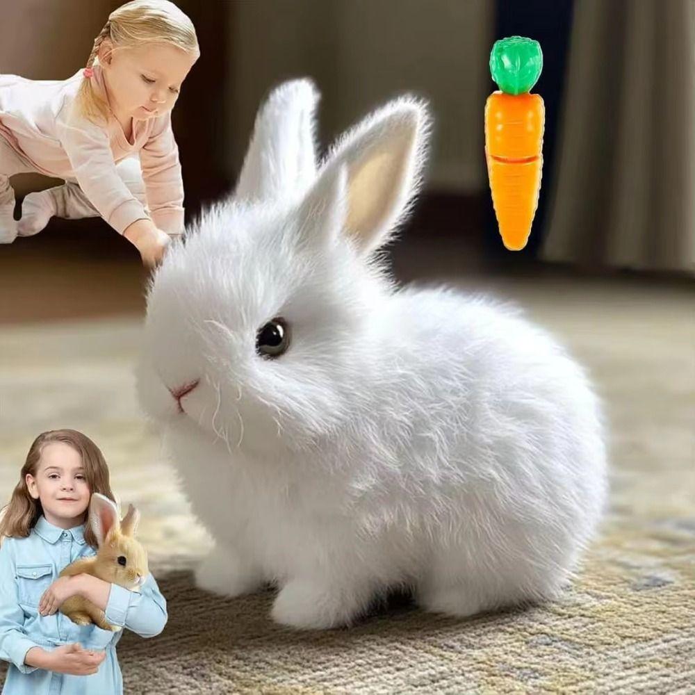 Stuffed Animal Electric Toy Rabbit Wiggle Ears Walking Wiggle Rabbit  Kids Toy
