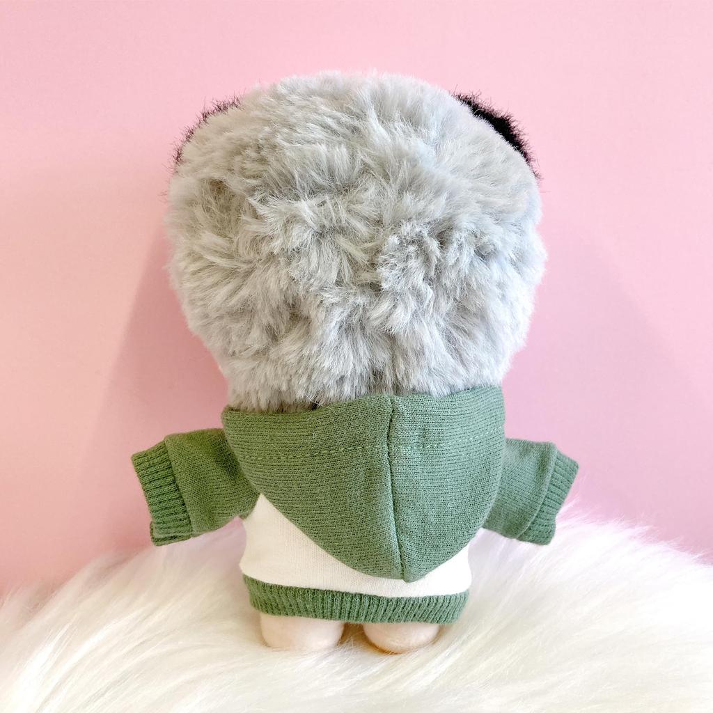 Two-tone Hoodie, 10cm Plush Toy, Green, Kigurumi, Accessories, Otaku, Doll, Mascot, Kpopdoll, Costume [Used]