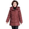 2025 Mid-Length Cotton Padded Jacket: Warm Winter Coat for Middle-Aged & Elderly Women