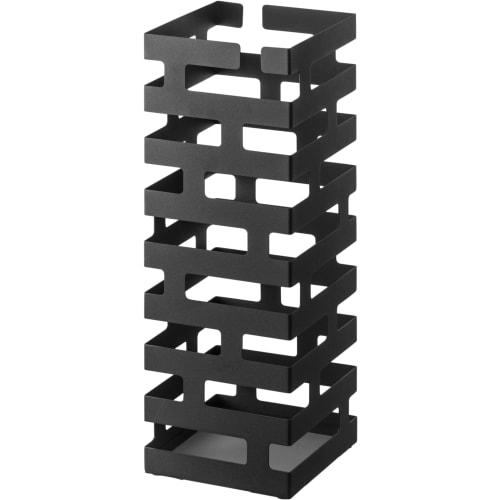 Yamazaki Umbrella Stand, Brick Black, Approx. W15 x D15 x H43cm, Holds Folding Umbrellas, Product Code: 2363