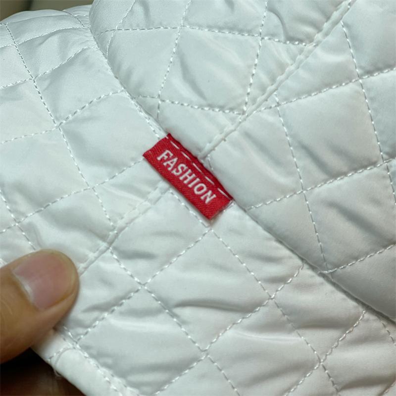 Ultra Light Down Cotton Ringer Rhombus Grid Fisherman Hat Fishing Cap Show Small Face