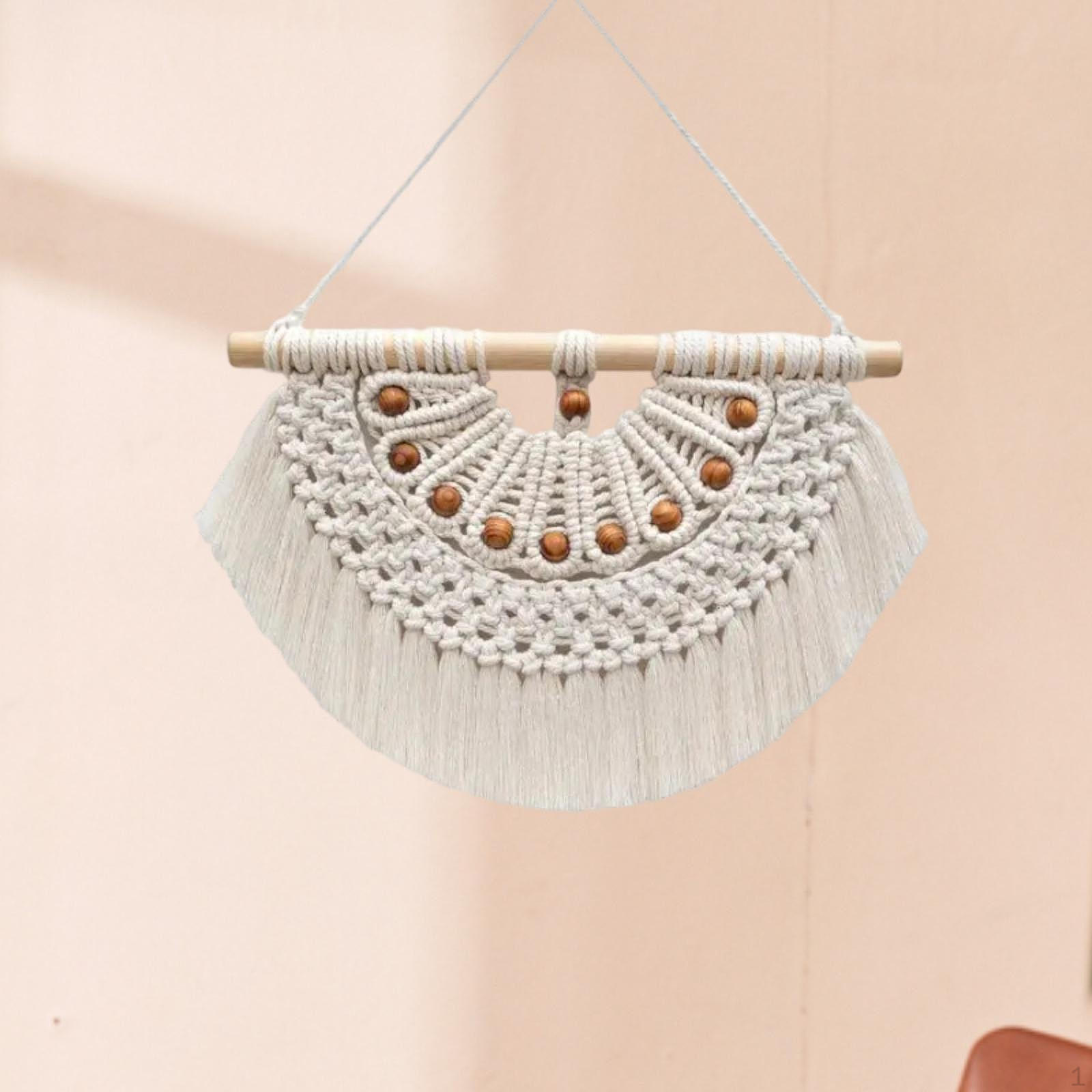 

Богемный гобелен Декор стены Макраме Подарок на вечеринку Бахрома для дома в общежитии Спальня Свадьба A