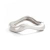 Exaggerated Metal Matte Texture Wide-Sided Bracelet, Irregular Design Water Drop Spring Bracelet