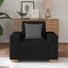 VidaXL Fauteuil Noir 60 cm Tissu, canapé simple, canapé confort, fauteuil TV, canapé, siège de canapé, canapé relax, 4105060