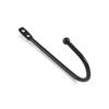 Black Metal Double Hole Iron Hook for Coats and Hats