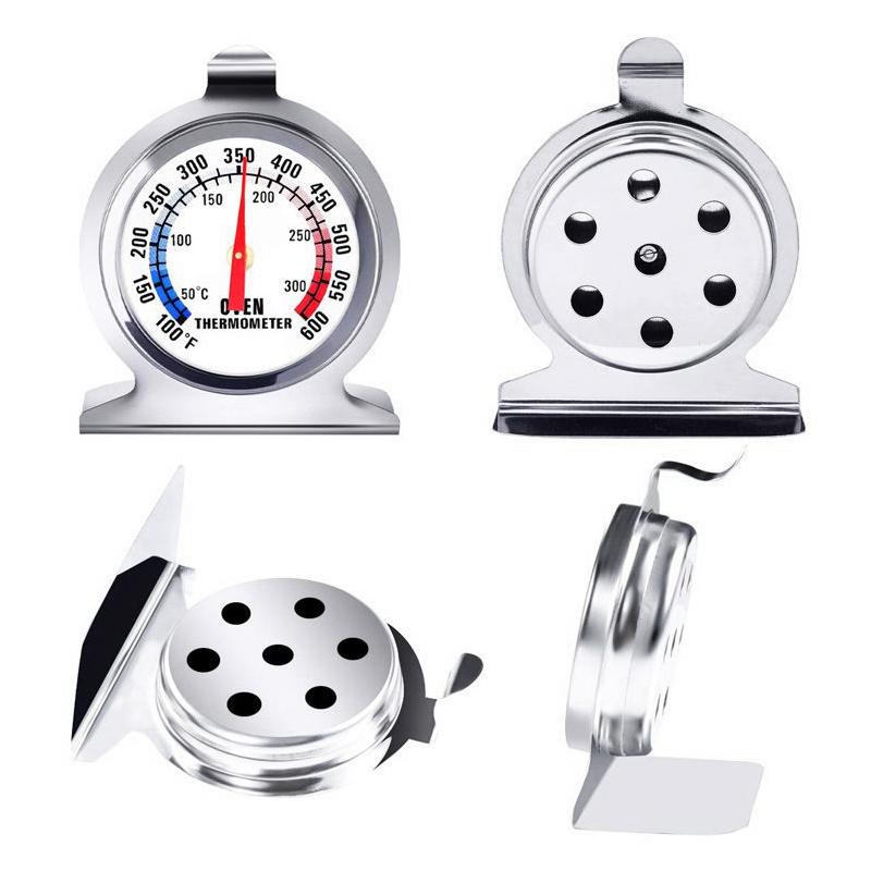 Stainless Steel Oven Thermometer Large Dial Baking Bbq Cooking Meat Food Temperature Measurement Hang Stand Kitchen Supplies