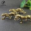 Brass Solid Vintage Cheetah Tiger Statue Desktop Ornaments Pen Rack Lucky Animal Leopard Figurines Miniatures Crafts Decorations