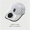 Solar Powered Cooling Fan Cap USB Rechargeable Anti-UV Breathable Sun Hat for Summer Outdoor Sport Travel Daily Use