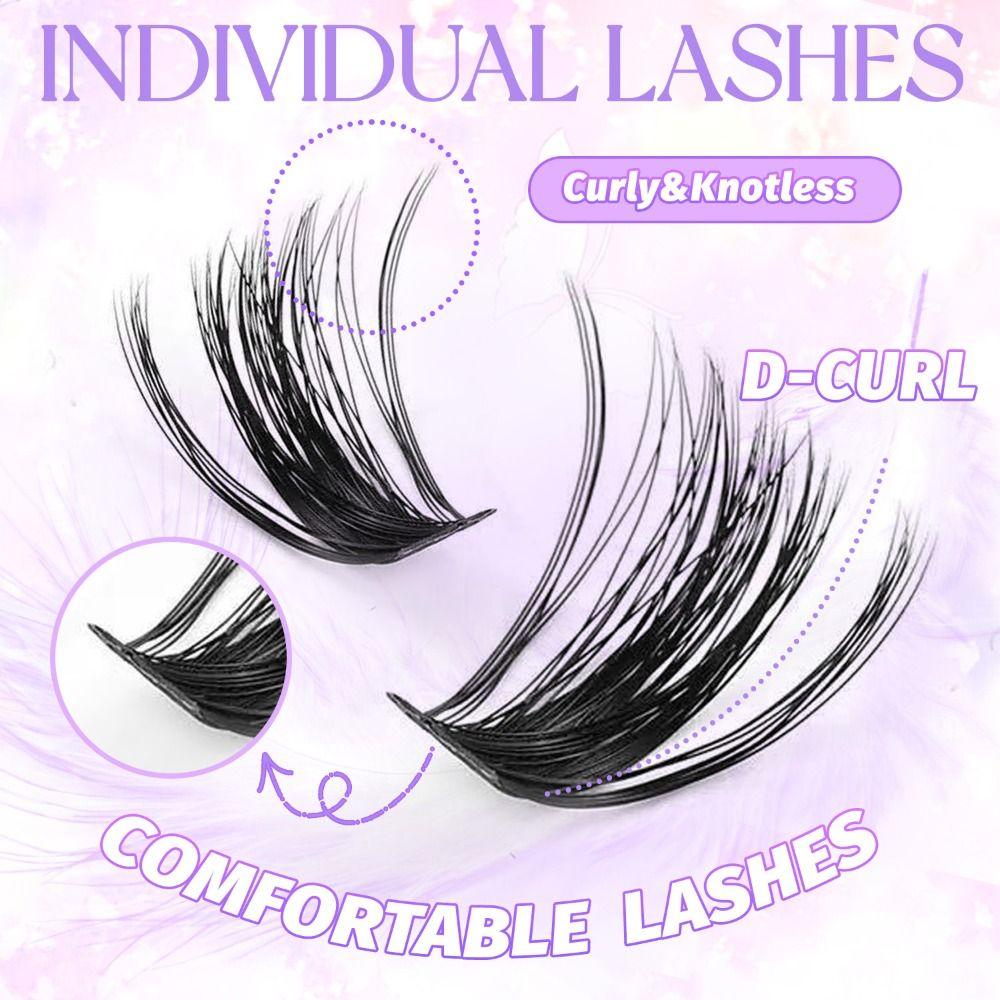 Natural Look 3D Faux Mink Lash 10-18mm Length DIY Lash Extension Kit  Eye Lash Extension