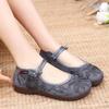 Women's Retro Embroidered Shoes, Single Shoes with Soft Soles, Cloth Shoes