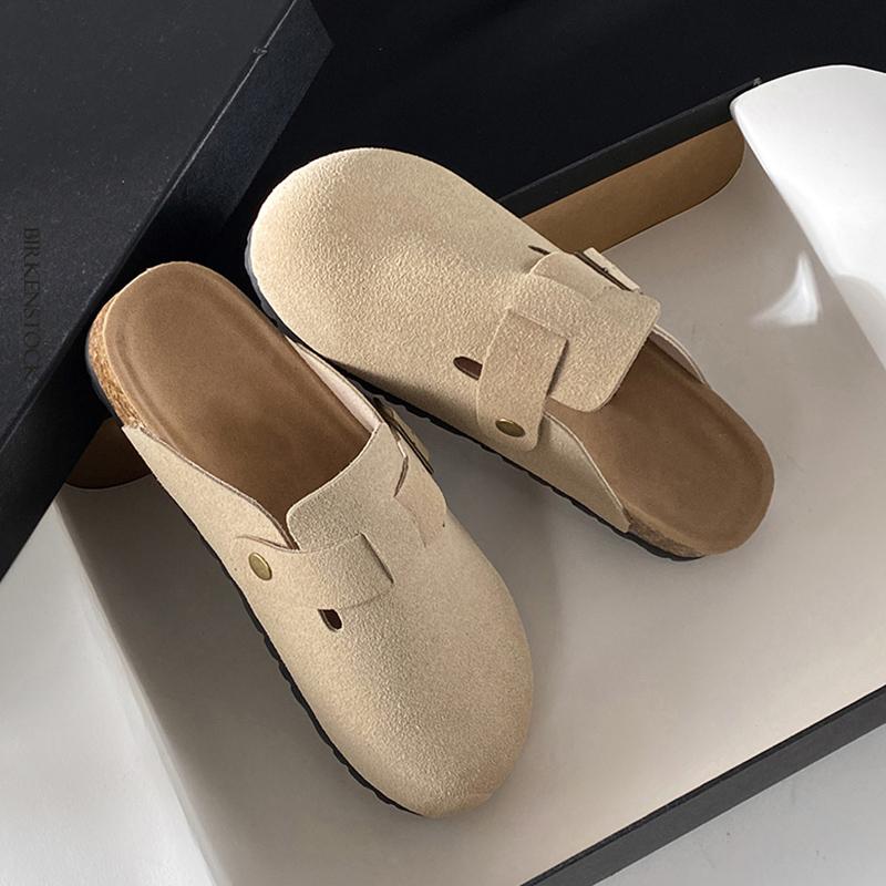Fashion 2025 Women Suede Clogs Slippers Soft Insole Sandals with Arch Support Shoes Outdoor Beach Suede Clogs Slippers Slides for Men