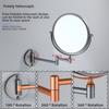 8 Inch Wall Mounted Bathroom Mirror Makeup Mirror 3X Magnifying Touch Vanity Cosmetic Mirrors No Light Style