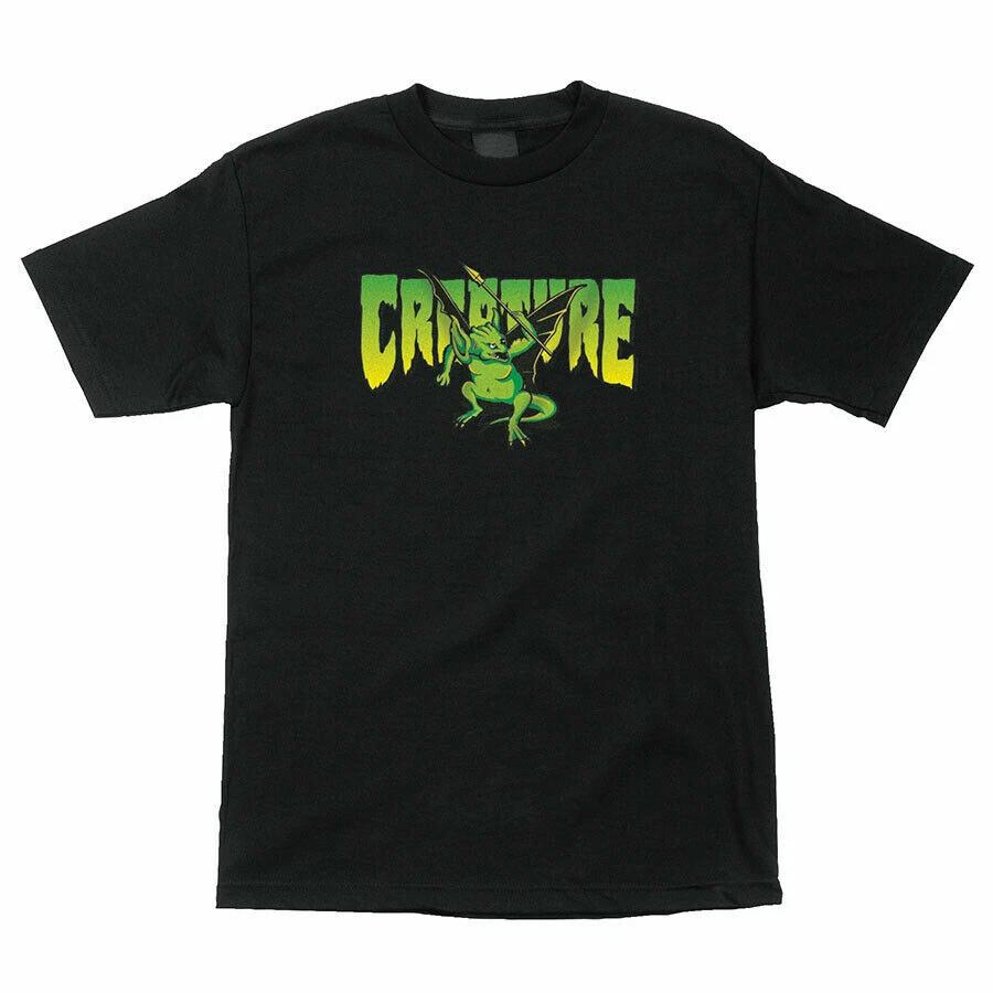 Creature SWAMPER Skateboard T Shirt BLACK S