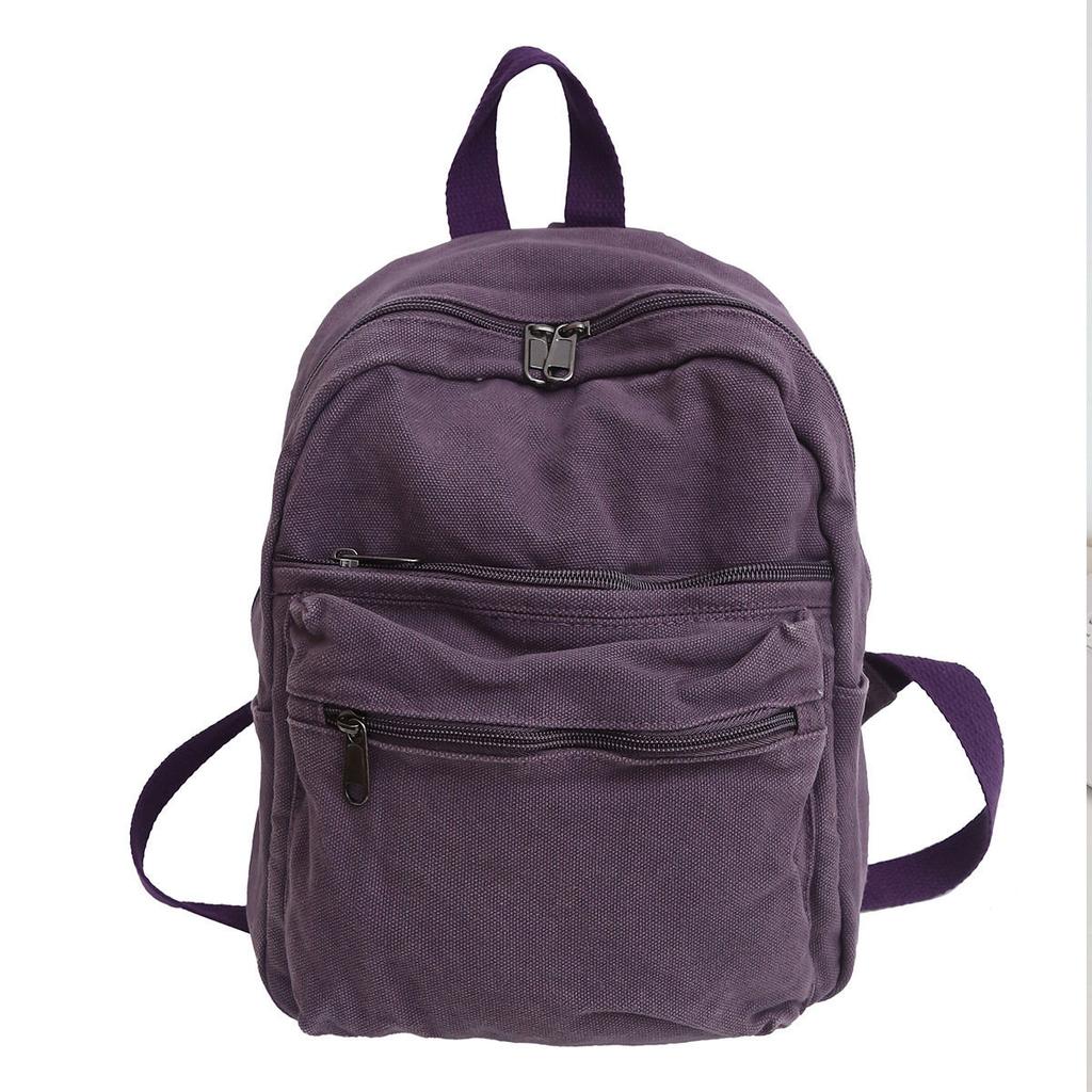 Schoolbag Japanese Washed Canvas Literary Retro Small Backpack Female College Student Tide Brand Casual Versatile Mini Mountaineering Backpack