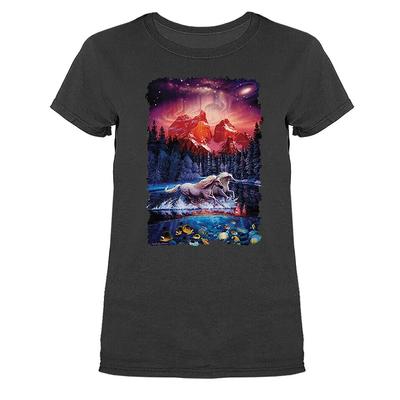 In Another World Fantasy Wilderness Wildlife Animals Women039s  T-shirt