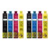 Set of 4 Compatible Epson 502XL Ink Cartridges - non-OEM (8 Inks) - Go Inks