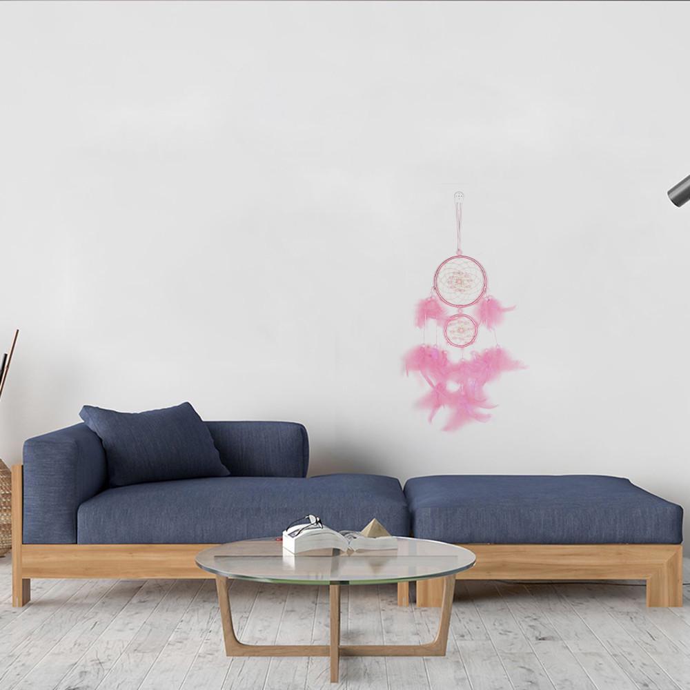 Handmade  Feathers Night Light Car Wall Hanging Room Home Decor