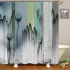 3d Shower Curtain Japanese style landscape Waterproof Bathroom Curtain With Hooks Home Decoration Washable Polyester Bath Screen