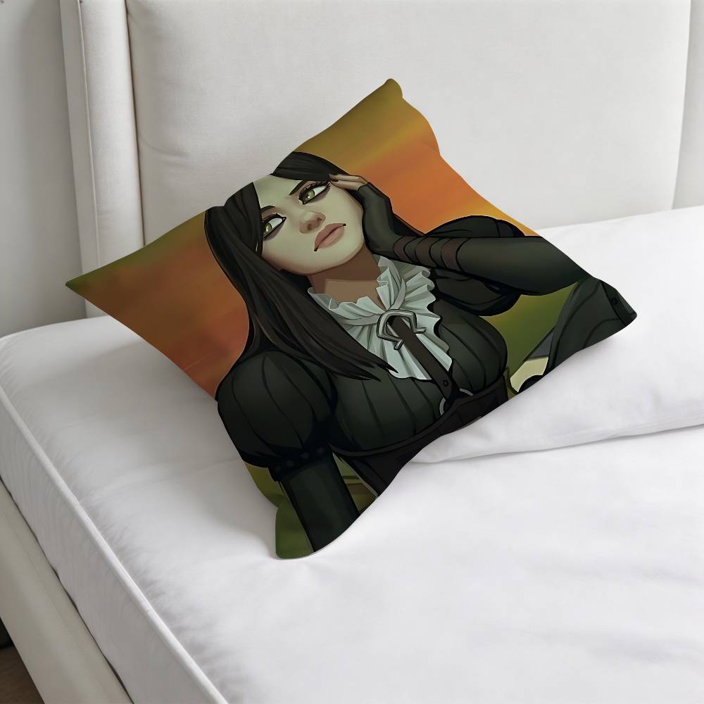 Cool Alice Madness RReturns Decorative Square Pillow Cover Soft  Comfortable Pillow Case Sofa Bed Home Decoration 30x30cm 12x12in