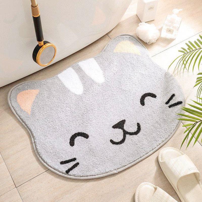 

Cartoon Imitation Cashmere Water-Absorbent Floor Mat for Bathroom, Toilet, Entrance, Cloakroom, Bedroom, and Bedside 40x50 cm