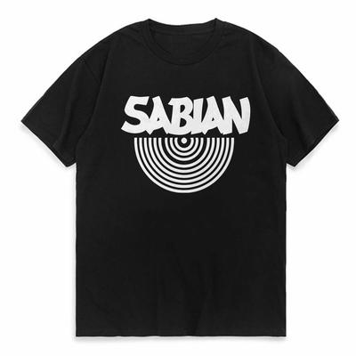 Mens T Shirts Fashion Sabian Printed T Shirt Short Sleeve O Neck Tshirts Summer Hip Hop Harajuku Tees Casual Breathable Tshirt