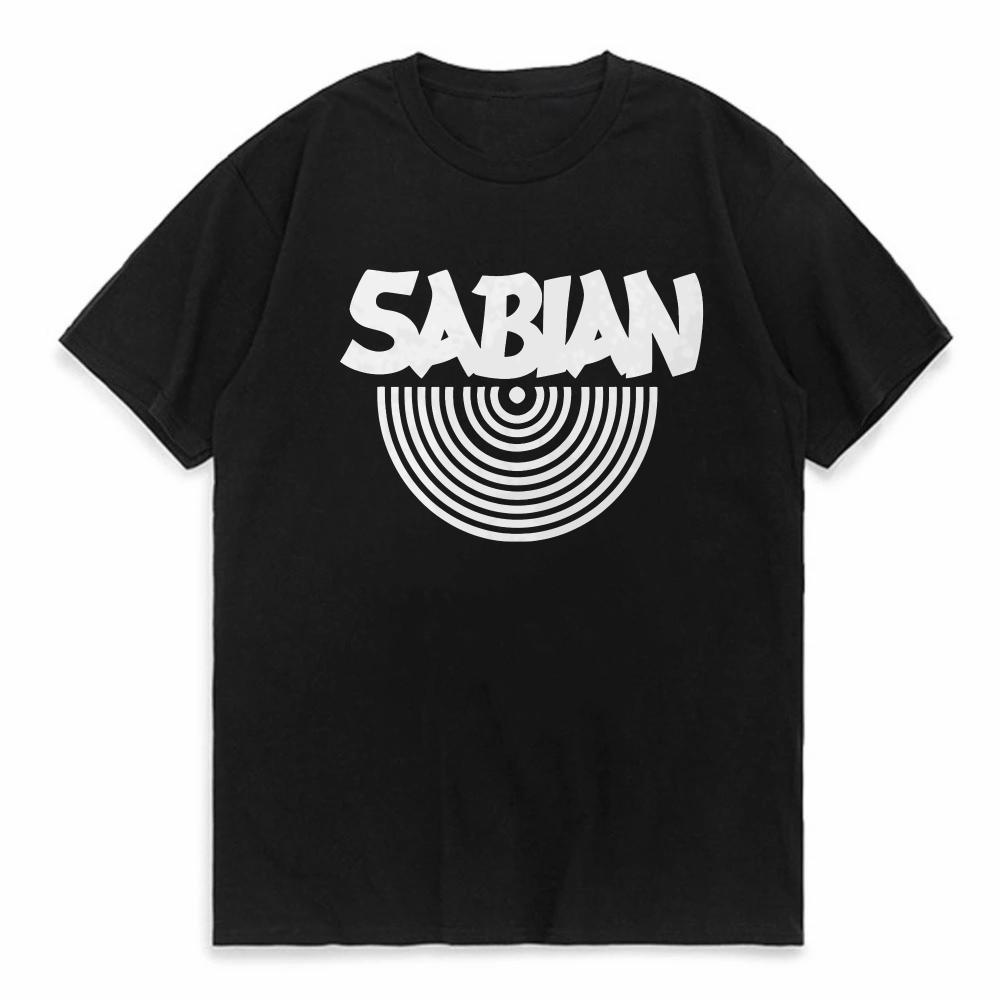 

Mens T Shirts Fashion Sabian Printed T Shirt Short Sleeve O Neck Tshirts Summer Hip Hop Harajuku tees casual Breathable tshirt 4XL