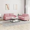 VidaXL 2-piece Sofa Set with Cushions Pink Velvet 3201499