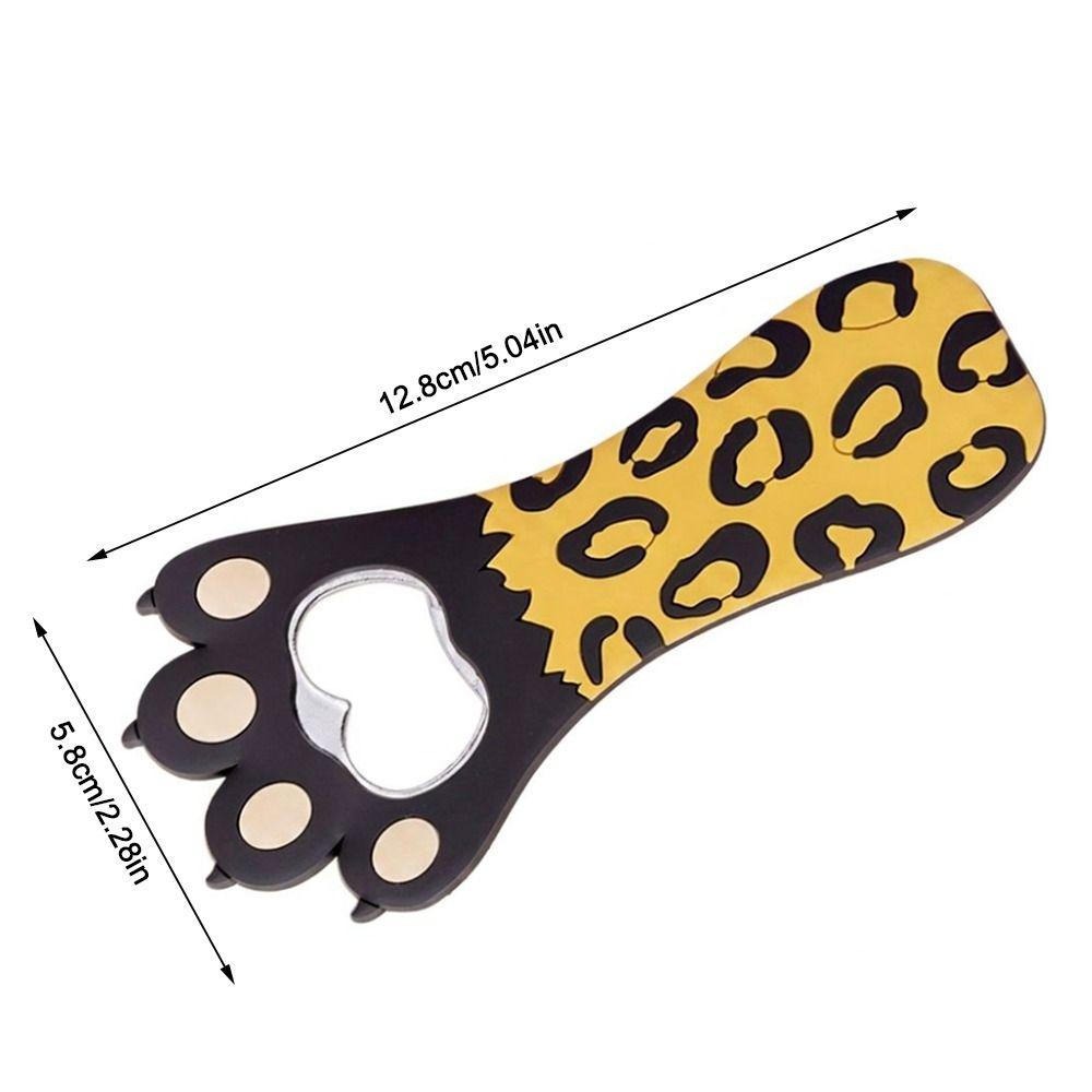 Vibrant Colors Fridge Magnet Opener Paw Shape Multifunctional Bottle Opener  Kitchen Barware