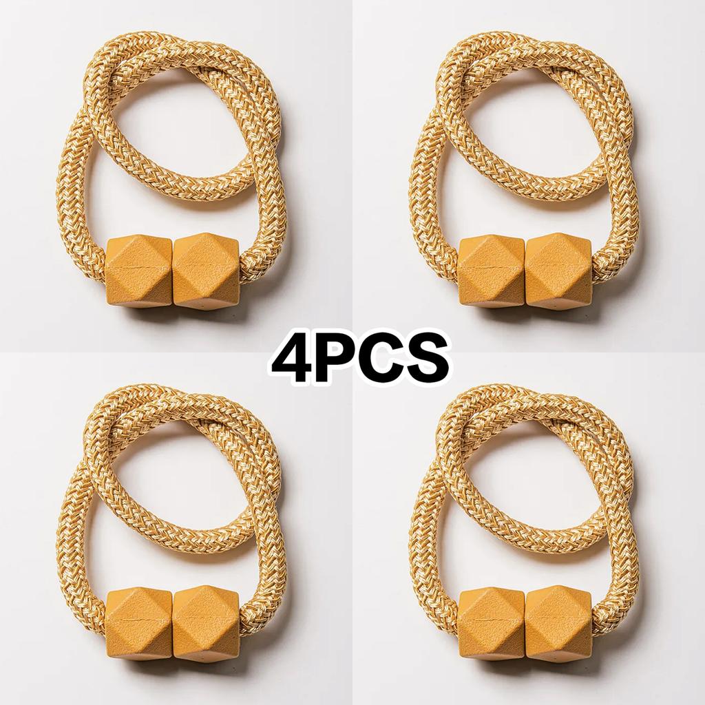 4 ks Moderní minimalistické elegantní magnetické spony na závěsy ve tvaru Rubikovy kostky Výprodej pro ložnici, obývací pokoj, kuchyň
