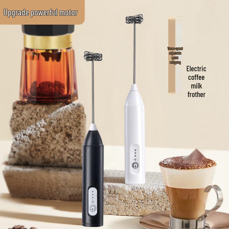Wireless Handheld Mini Electric Milk Frother - Portable Coffee Whisk for Home Use