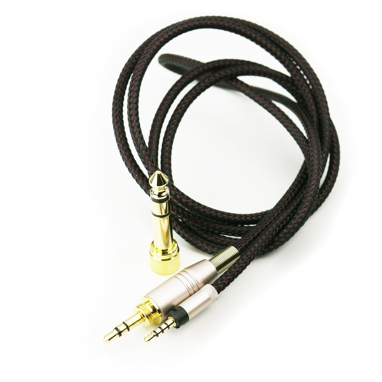 

NewFantasia Replacement Audio Upgrade Cable for Sennheiser HD BT HD BTNC Headphones HD4.40 4.40 HD4.50 4.50 HD4.30i HD4.30G 1.5m/4.9ft чорний
