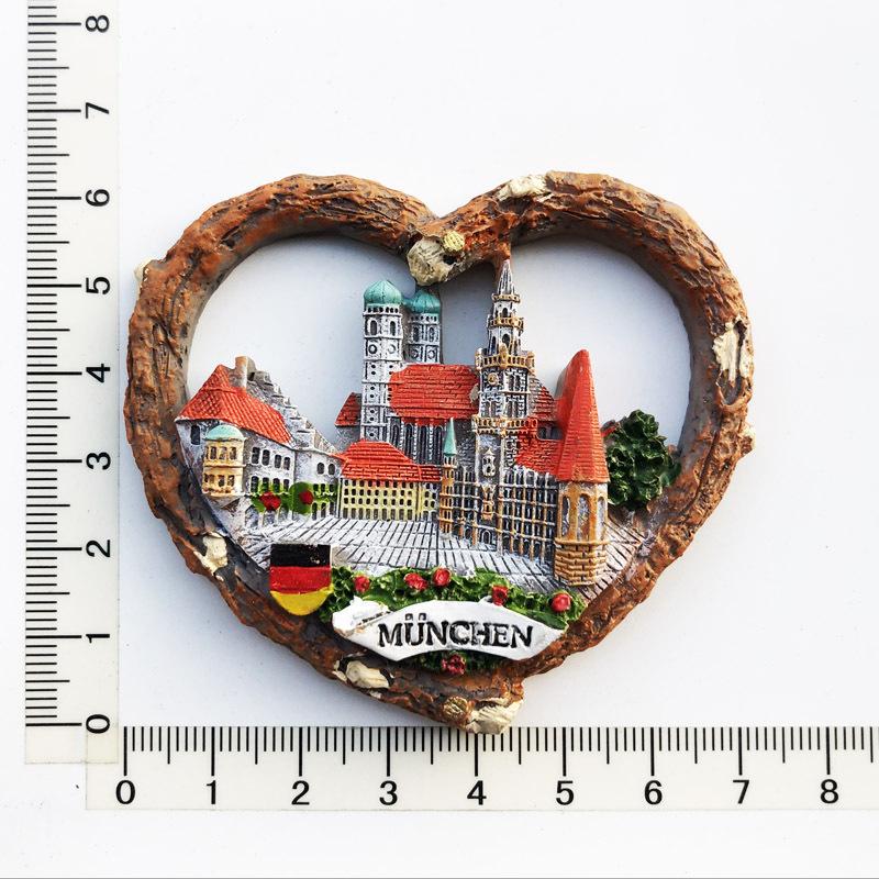 Germany 3D Fridge Magnets Tourism Souvenir Resin Refrigerator Magnets Sticker Collection Handicraft Gift Decoration Articles