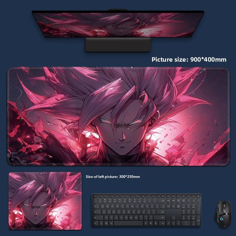 Waterproof Creative PU Leather Mouse Pad Sustainzed Dragon Ball Computer Keyboard Pad Son Goku Animation Boys Anti-slip Mouse Pad Game  Special Table