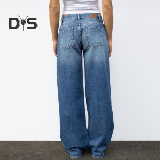 Wide Leg Jeans for Women High Waist Stretchy Denim Pants with Pockets Casual Straight Leg Jean Trousers