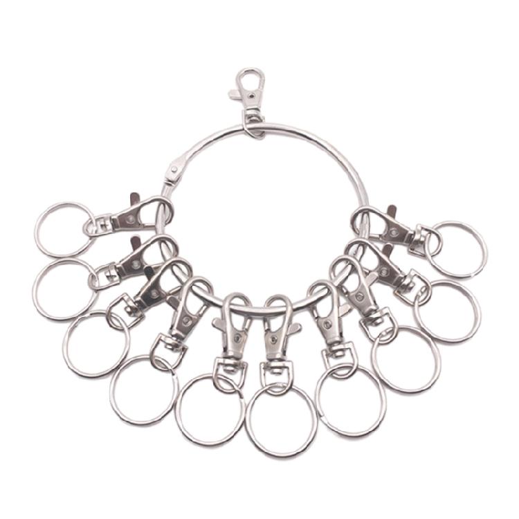 Portable Key Management Holder Keyring Heavy Duty Keychain Holder for Office