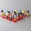 Anime Dragon Ball Super Saiyan Son Goku Action Figure Model Gifts Collectible Figurines for Kids 7-9cm 18 Pieces In A Set