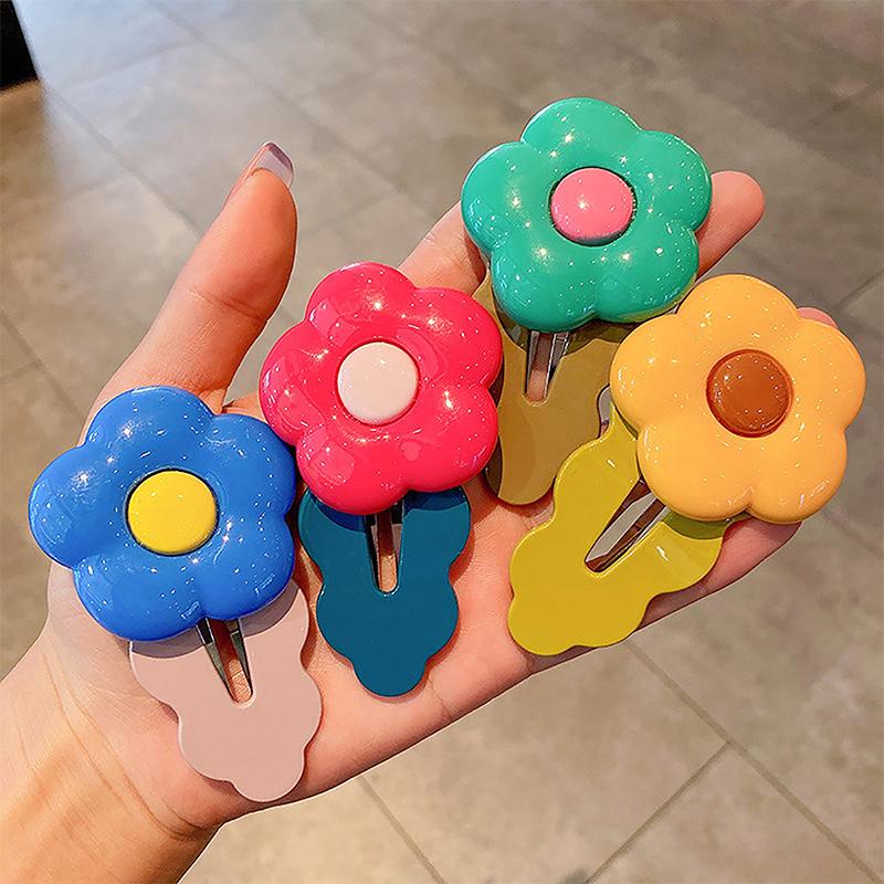 Girls Bangs Clip Korean Version Of The Baby Hair Accessories Flower Hair Clip