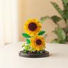 MOC Eternal Bouquet Micro Building Blocks Flower Model DIY Home Desk Plant Decoration Assemble Brick Toys For Children Gift