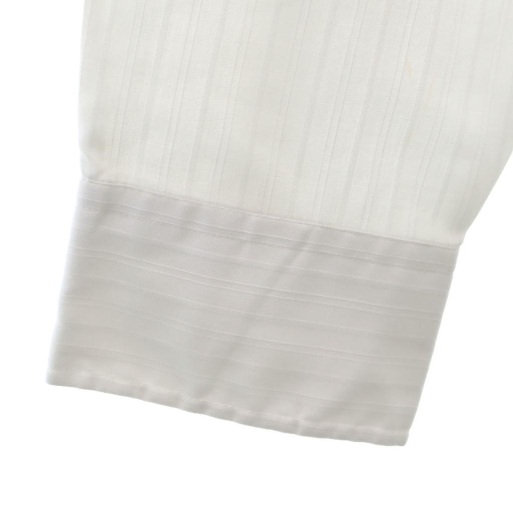 YVES SAINT LAURENT 90s Old Striped Pattern Long sleeve shirt 161/2 white Men's Used